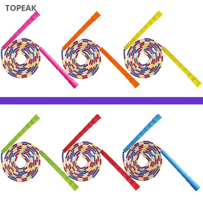 TPU ha bordato la corda di salto segmentata di plastica per la morbidezza 2.7m di perdita di peso