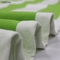 Asciugamano di spiaggia a strisce verde e bianco di lusso grande Microfiber 256g